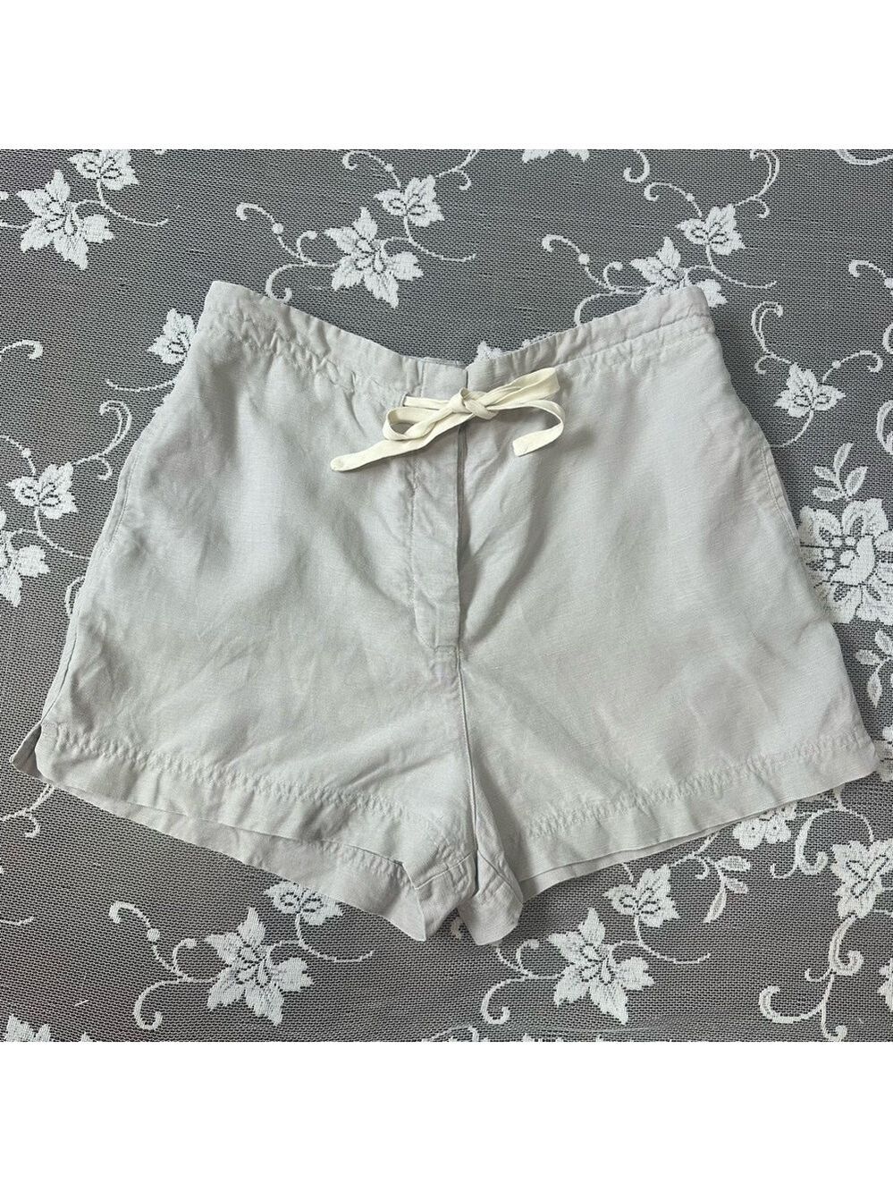 Aritzia Wilfred Lyocell Linen Blend Shorts Sz Small